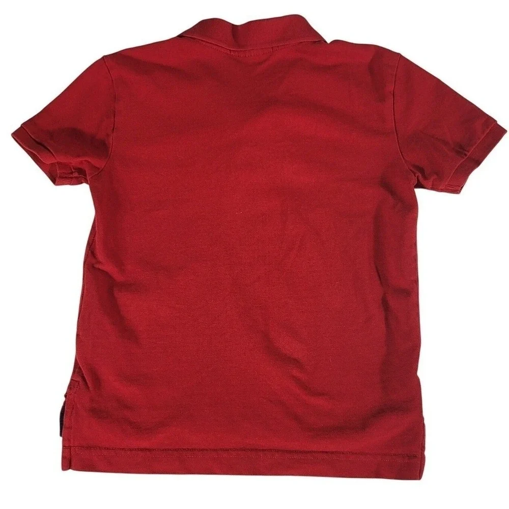 U.S. Polo Assn. Red Polo Shirt Short Sleeve Classic Logo Boys Size S 6-7
